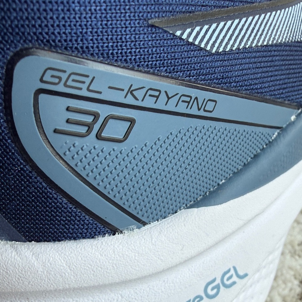 ASICS Navy and White Men's Running Shoes - Picture 3 of 9